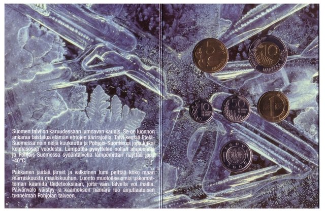 Финляндия набор из 5 монет и жетон 2000 год (выпуск 1)
