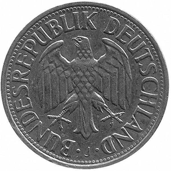 ФРГ 1 марка 1969 год (J)