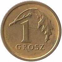 Польша 1 грош 2014 год (UNC)