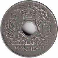 Нидерландская Индия (Голландская Ост-Индия) 5 центов 1922 год