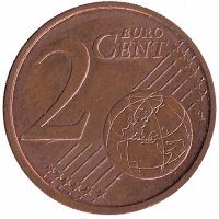 Германия 2 евроцента 2011 год (J)