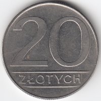 Польша 20 злотых 1987 год