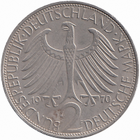 ФРГ 2 марки 1970 год (F)