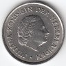 Нидерланды 25 центов 1961 год