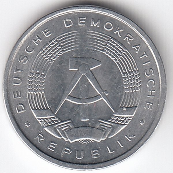 ГДР 1 пфенниг 1980 год