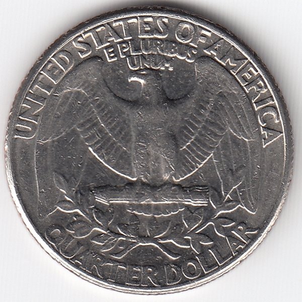 США 25 центов 1986 год (P)