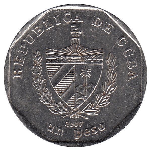Куба 1 песо 2007 год