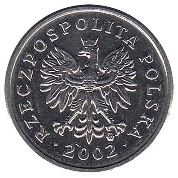 Польша 10 грошей 2002 год