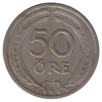 Швеция 50 эре 1940 год