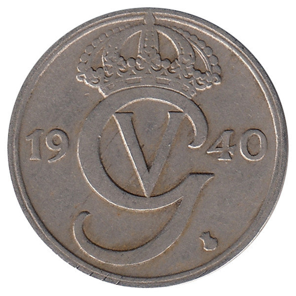 Швеция 50 эре 1940 год