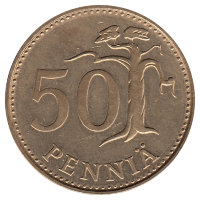Финляндия 50 пенни 1986 год 