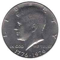 США 1/2 доллара 1976 год (без отметки МД)