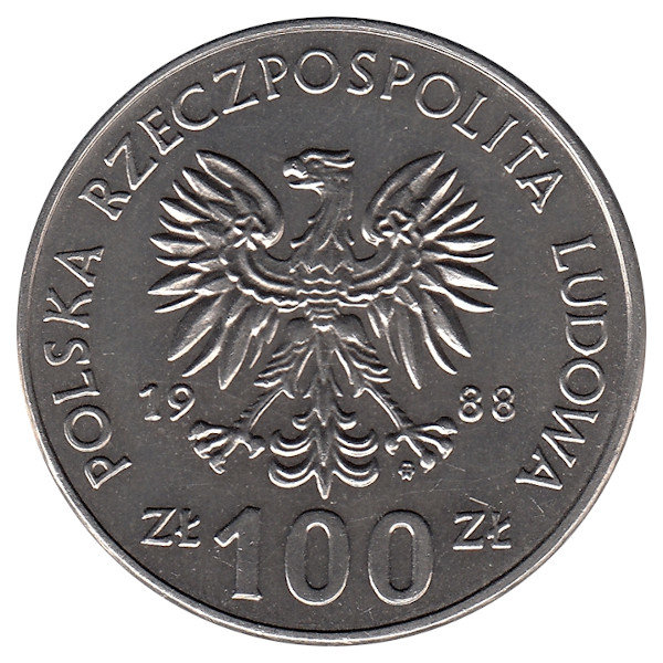 Польша 100 злотых 1988 год