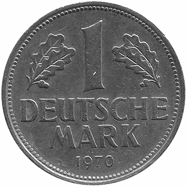 ФРГ 1 марка 1970 год (D)