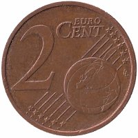 Германия 2 евроцента 2012 год (F)
