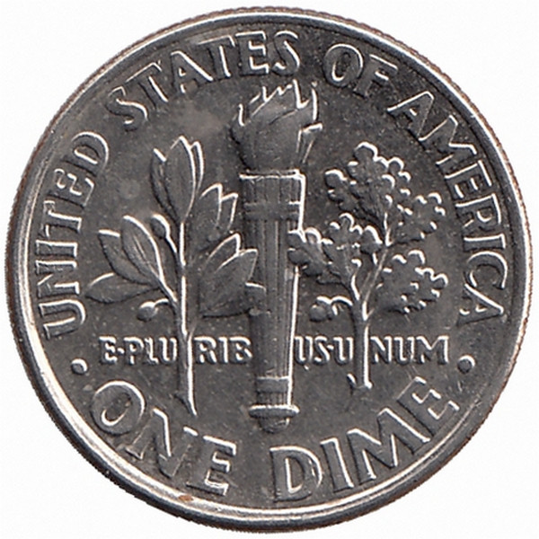 США 10 центов 2007 год (D)
