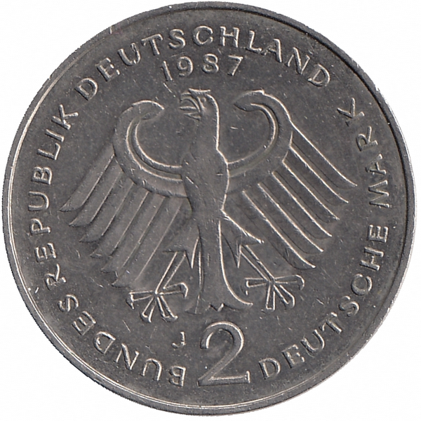 ФРГ 2 марки 1987 год (J)