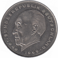 ФРГ 2 марки 1987 год (J)