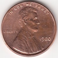 США 1 цент 1980 год
