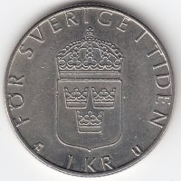 Швеция 1 крона 1985 год