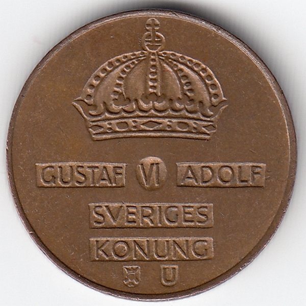 Швеция 2 эре 1966 год