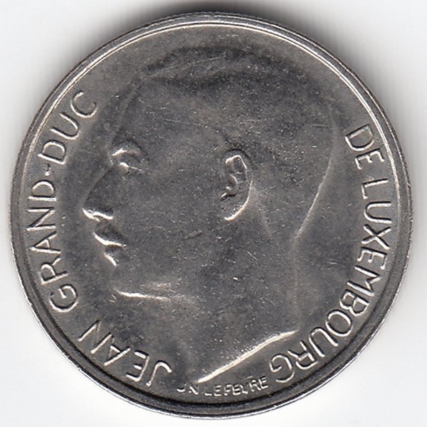 Люксембург 1 франк 1981 год