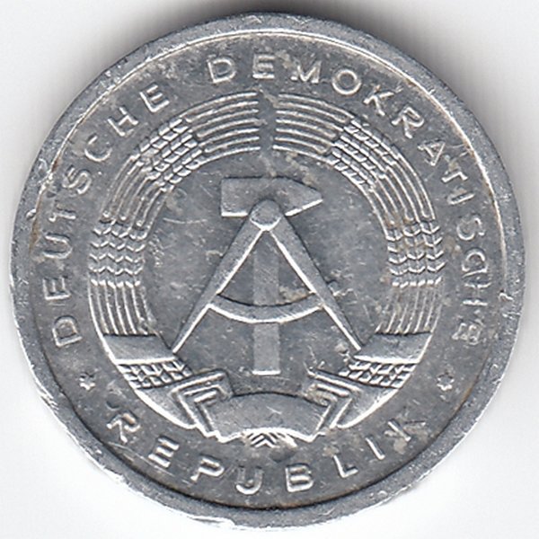 ГДР 1 пфенниг 1985 год