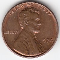 США 1 цент 1974 год