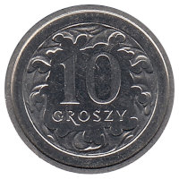 Польша 10 грошей 2004 год