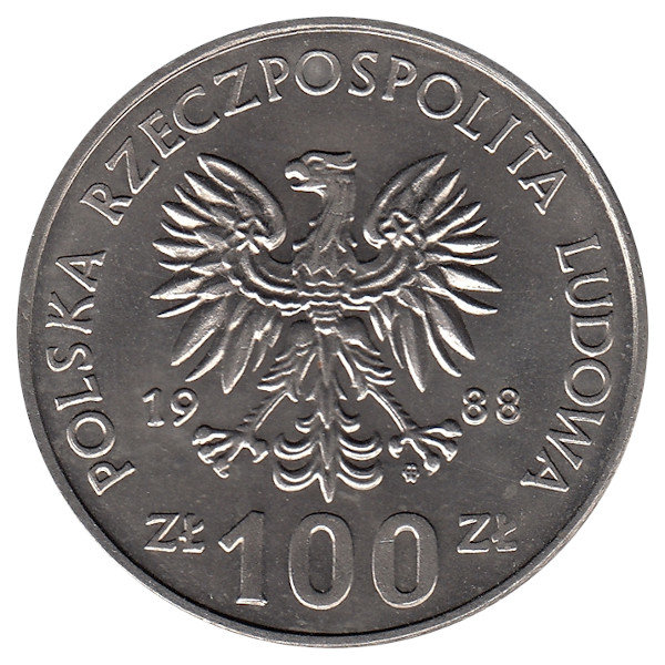 Польша 100 злотых 1988 год