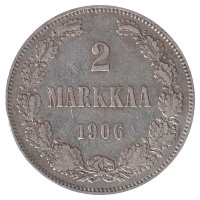 Финляндия (Великое княжество) 2 марки 1906 год 