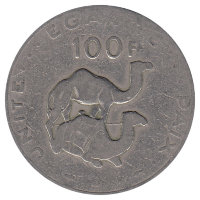 Джибути 100 франков 2013 год