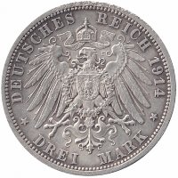 Германия 3 марки 1914 год