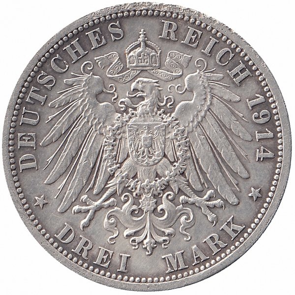 Германия (Пруссия) 3 марки 1914 год
