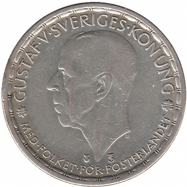 Швеция 1 крона 1948 год