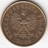 Польша 5 грошей 2008 год