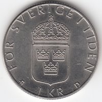 Швеция 1 крона 1987 год
