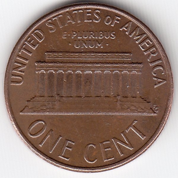 США 1 цент 1975 год
