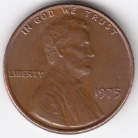 США 1 цент 1975 год