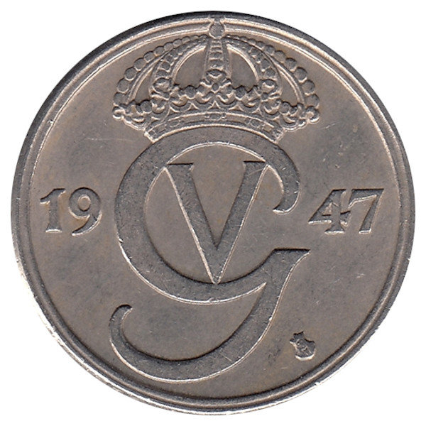 Швеция 50 эре 1947 год