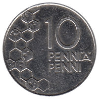 Финляндия 10 пенни 1996 год