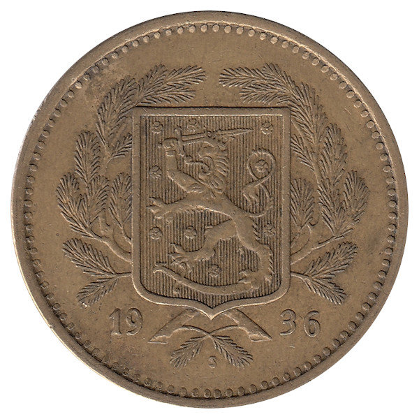 Финляндия 20 марок 1936 год 