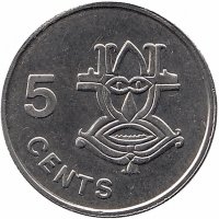 Соломоновы острова 5 центов 1996 год (UNC)