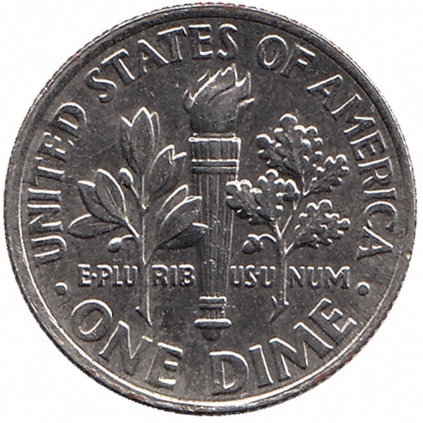 США 10 центов 2015 год (D)