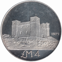 Мальта 4 лиры 1975 год (башня Святой Агаты) BU