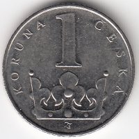 Чехия 1 крона 1996 год