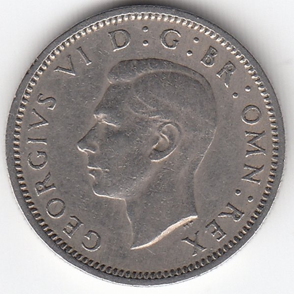 Великобритания 6 пенсов 1949 год