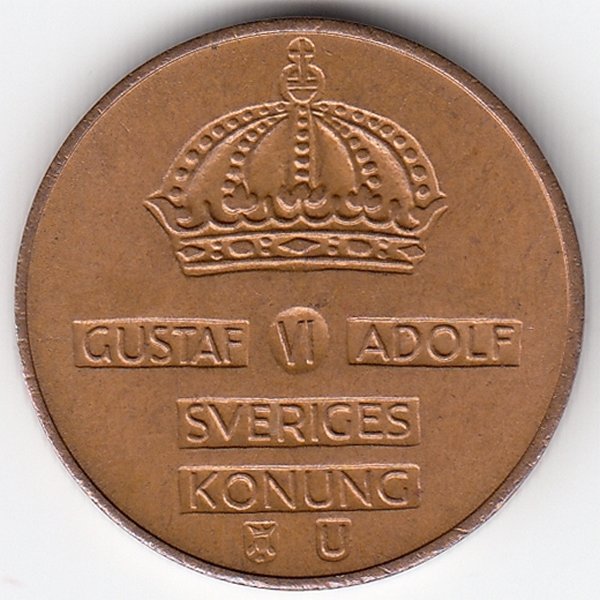 Швеция 2 эре 1968 год