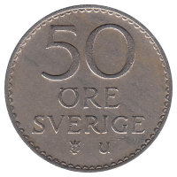 Швеция 50 эре 1962 год