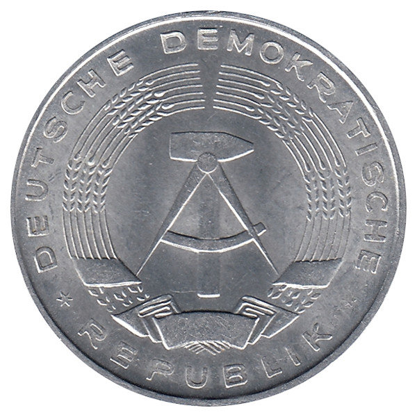 ГДР 1 марка 1962 год (UNC)